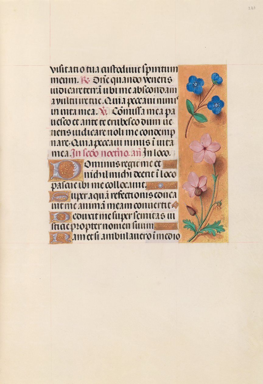 Hours of Queen Isabella the Catholic, Queen of Spain: Fol. 233r, ca. 1500. av Master of the First Prayerbook of Maximillian
