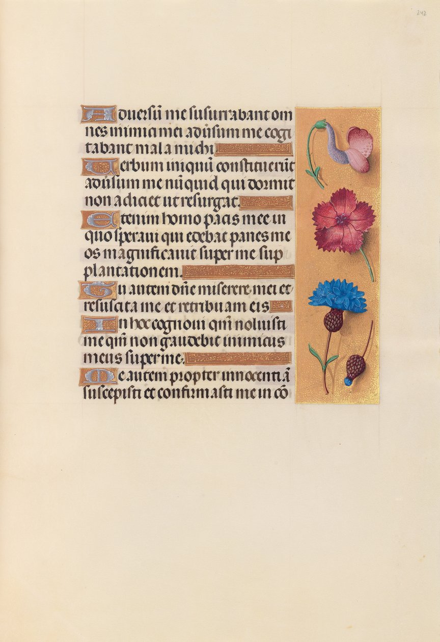 Hours of Queen Isabella the Catholic, Queen of Spain: Fol. 242r, ca. 1500. av Master of the First Prayerbook of Maximillian