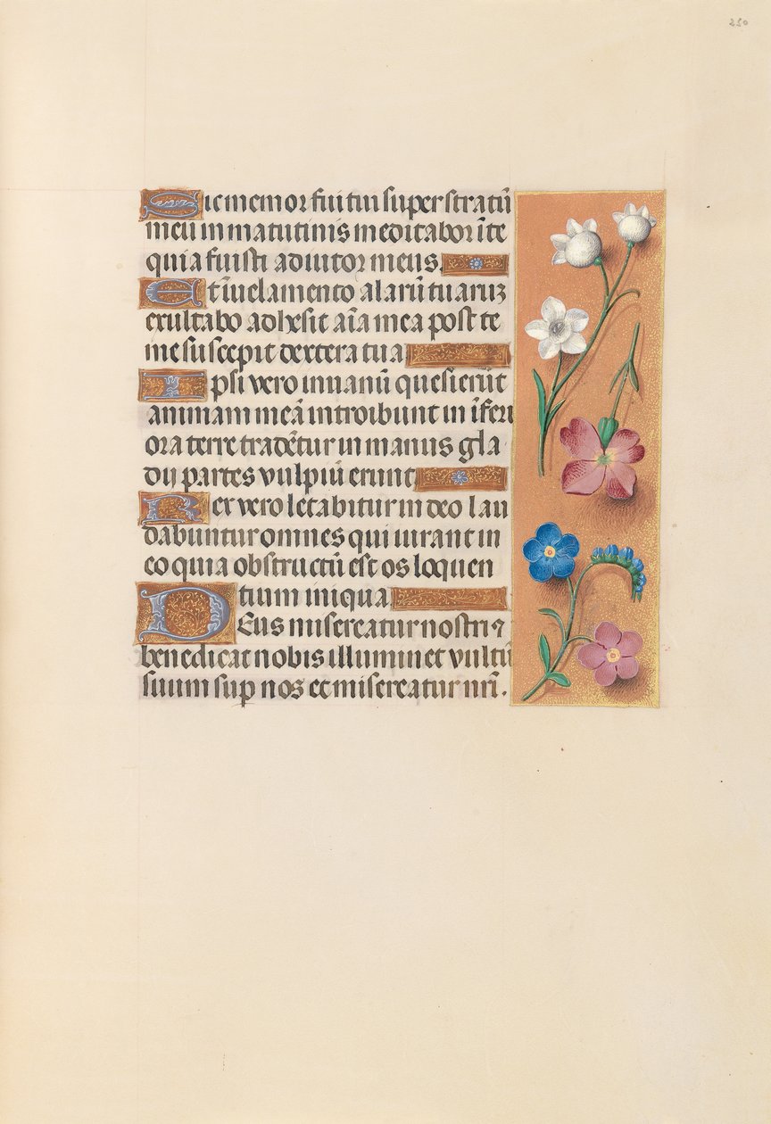 Hours of Queen Isabella the Catholic, Queen of Spain: Fol. 250r, ca. 1500. av Master of the First Prayerbook of Maximillian