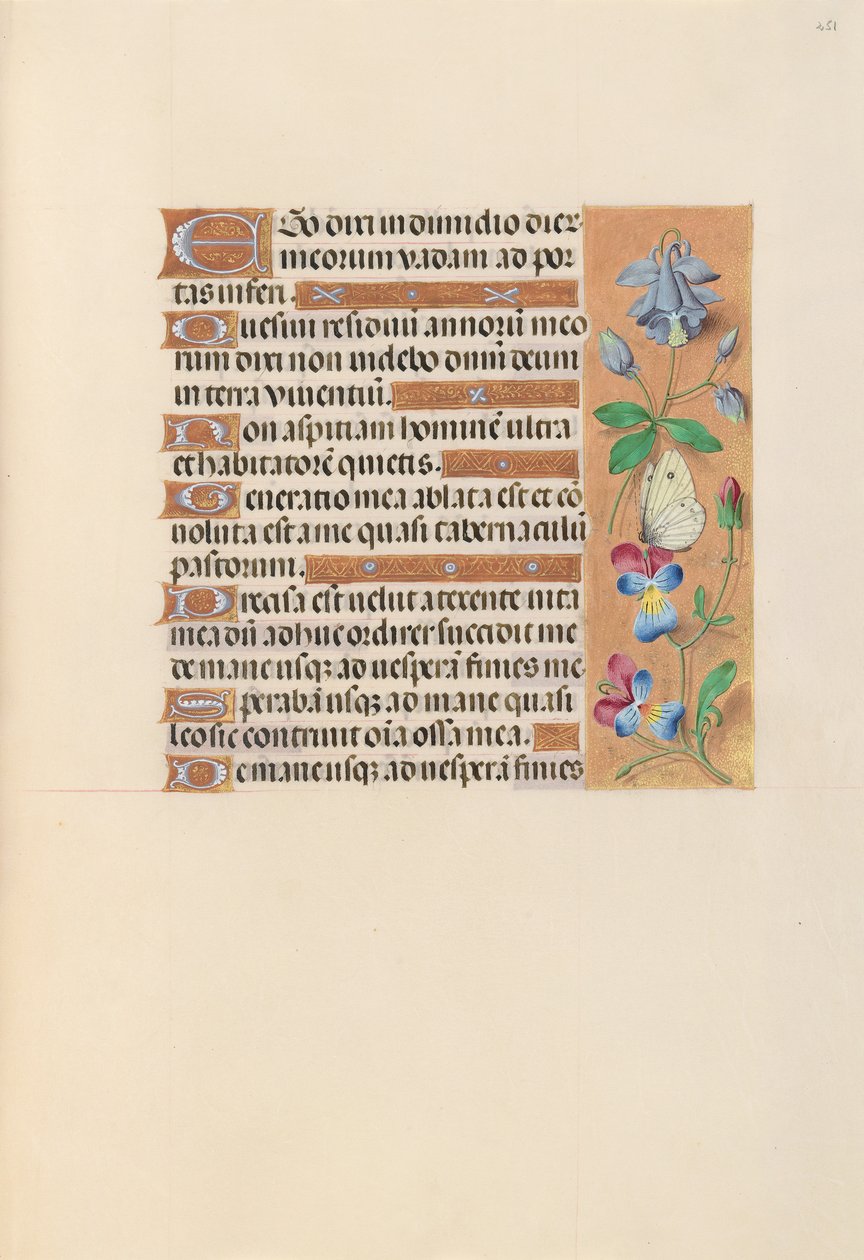 Hours of Queen Isabella the Catholic, Queen of Spain: Fol. 251r, ca. 1500. av Master of the First Prayerbook of Maximillian