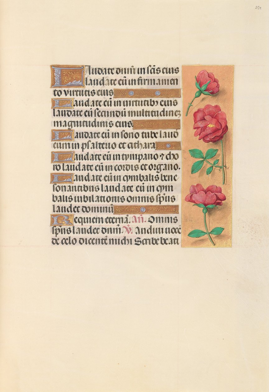 Hours of Queen Isabella the Catholic, Queen of Spain: Fol. 254r, ca. 1500. av Master of the First Prayerbook of Maximillian