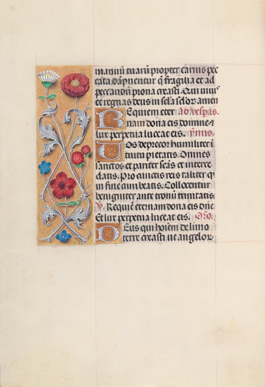 Hours of Queen Isabella the Catholic, Queen of Spain: Fol. 28v, ca. 1500. av Master of the First Prayerbook of Maximillian
