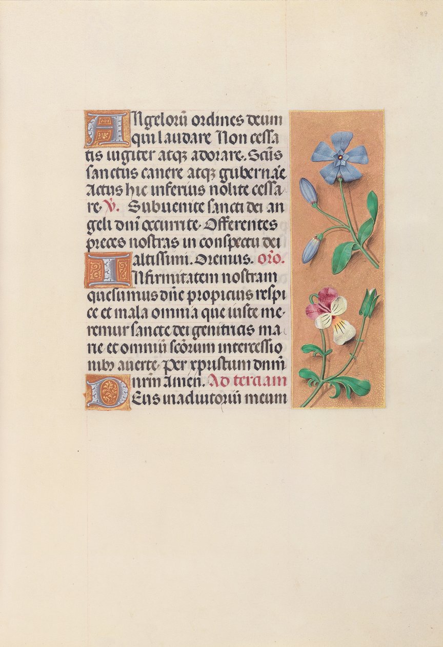 Hours of Queen Isabella the Catholic, Queen of Spain: Fol. 39r, ca. 1500. av Master of the First Prayerbook of Maximillian
