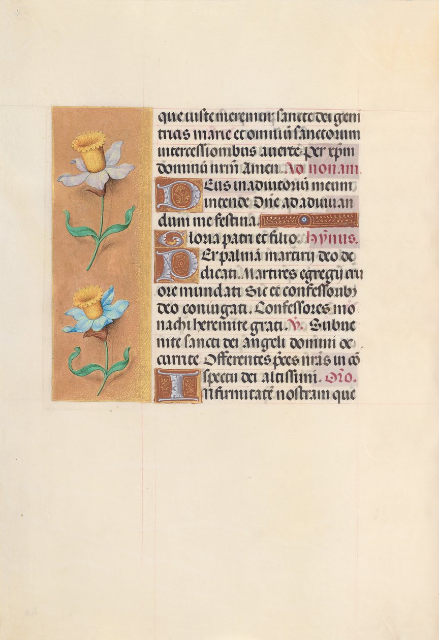 Hours of Queen Isabella the Catholic, Queen of Spain: Fol. 40v, ca. 1500. av Master of the First Prayerbook of Maximillian