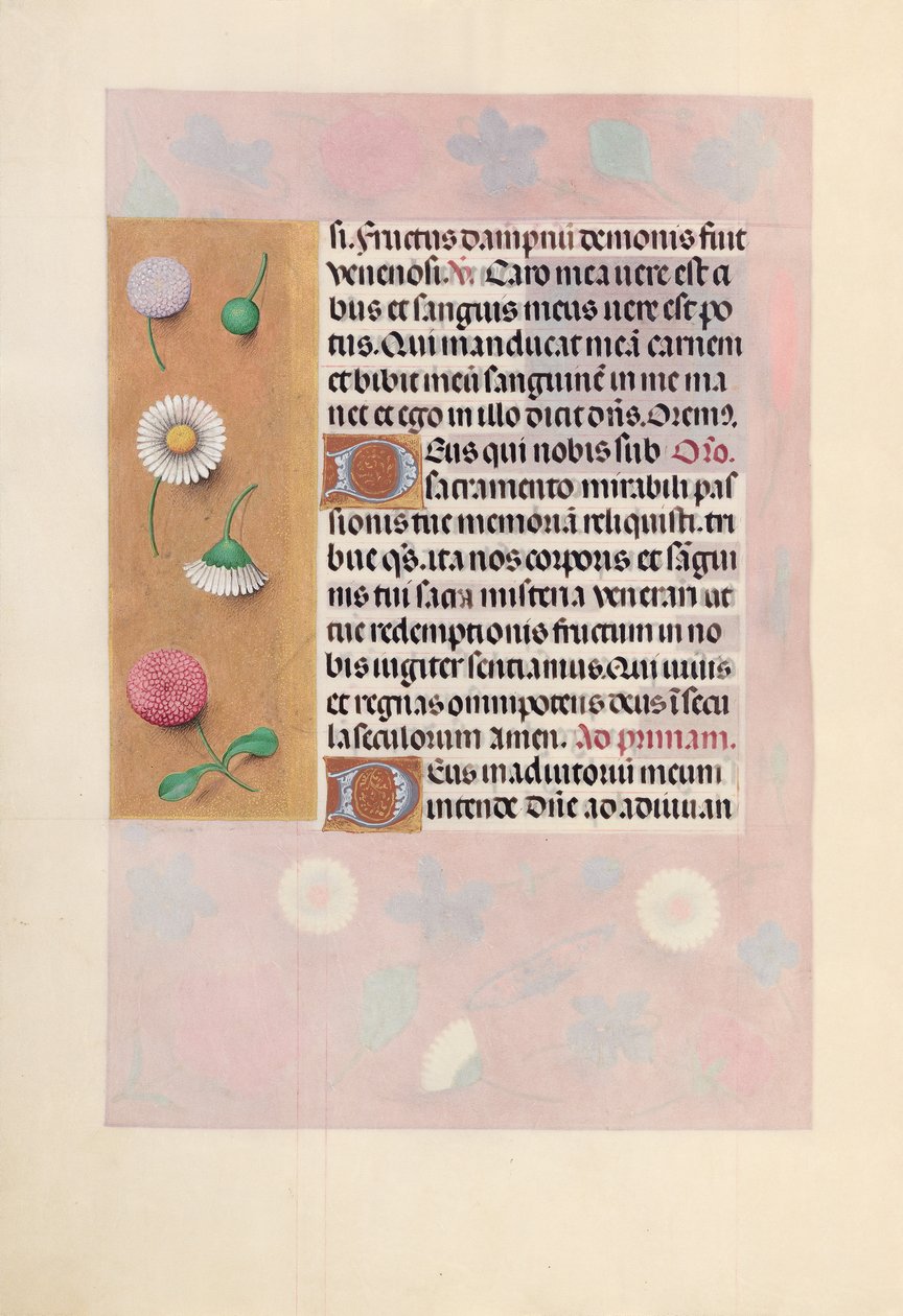 Hours of Queen Isabella the Catholic, Queen of Spain: Fol. 44v, c. 1500. av Master of the First Prayerbook of Maximillian