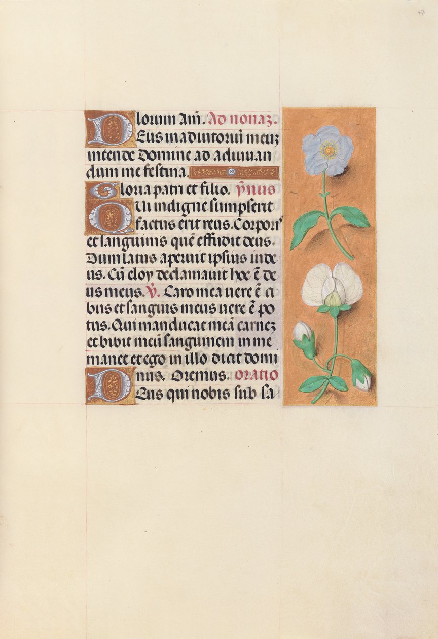 Hours of Queen Isabella the Catholic, Queen of Spain: Fol. 47r, ca. 1500. av Master of the First Prayerbook of Maximillian
