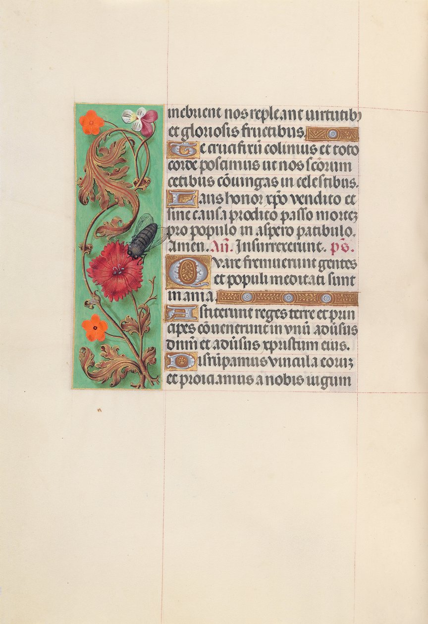 Hours of Queen Isabella the Catholic, Queen of Spain: Fol. 52v, c. 1500. av Master of the First Prayerbook of Maximillian