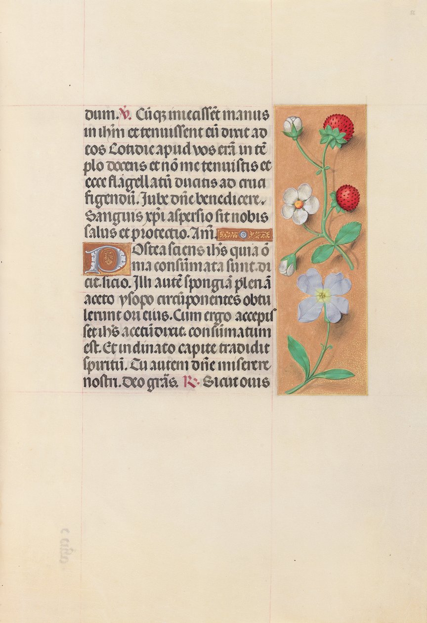 Hours of Queen Isabella the Catholic, Queen of Spain: Fol. 55r, ca. 1500. av Master of the First Prayerbook of Maximillian
