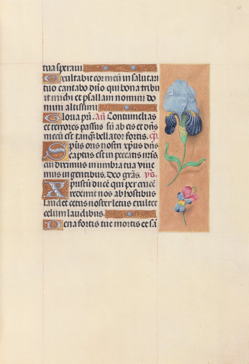 Hours of Queen Isabella the Catholic, Queen of Spain: Fol. 58r, ca. 1500. av Master of the First Prayerbook of Maximillian