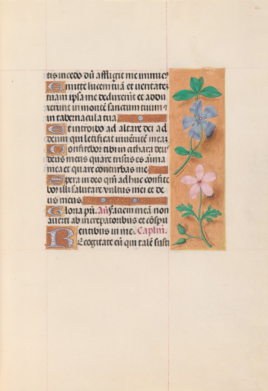 Hours of Queen Isabella the Catholic, Queen of Spain: Fol. 62r, ca. 1500. av Master of the First Prayerbook of Maximillian