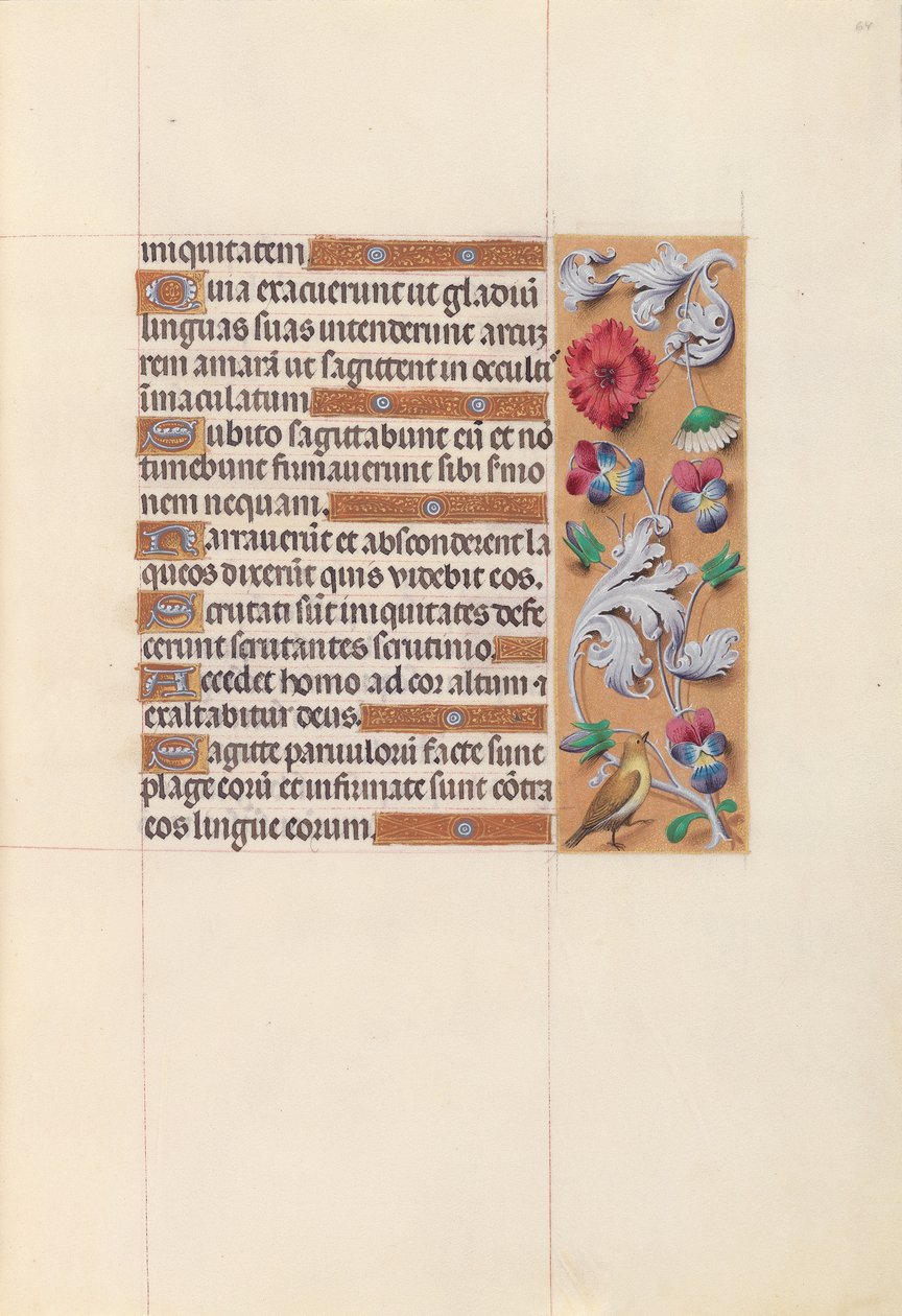 Hours of Queen Isabella the Catholic, Queen of Spain: Fol. 64r, ca. 1500. av Master of the First Prayerbook of Maximillian