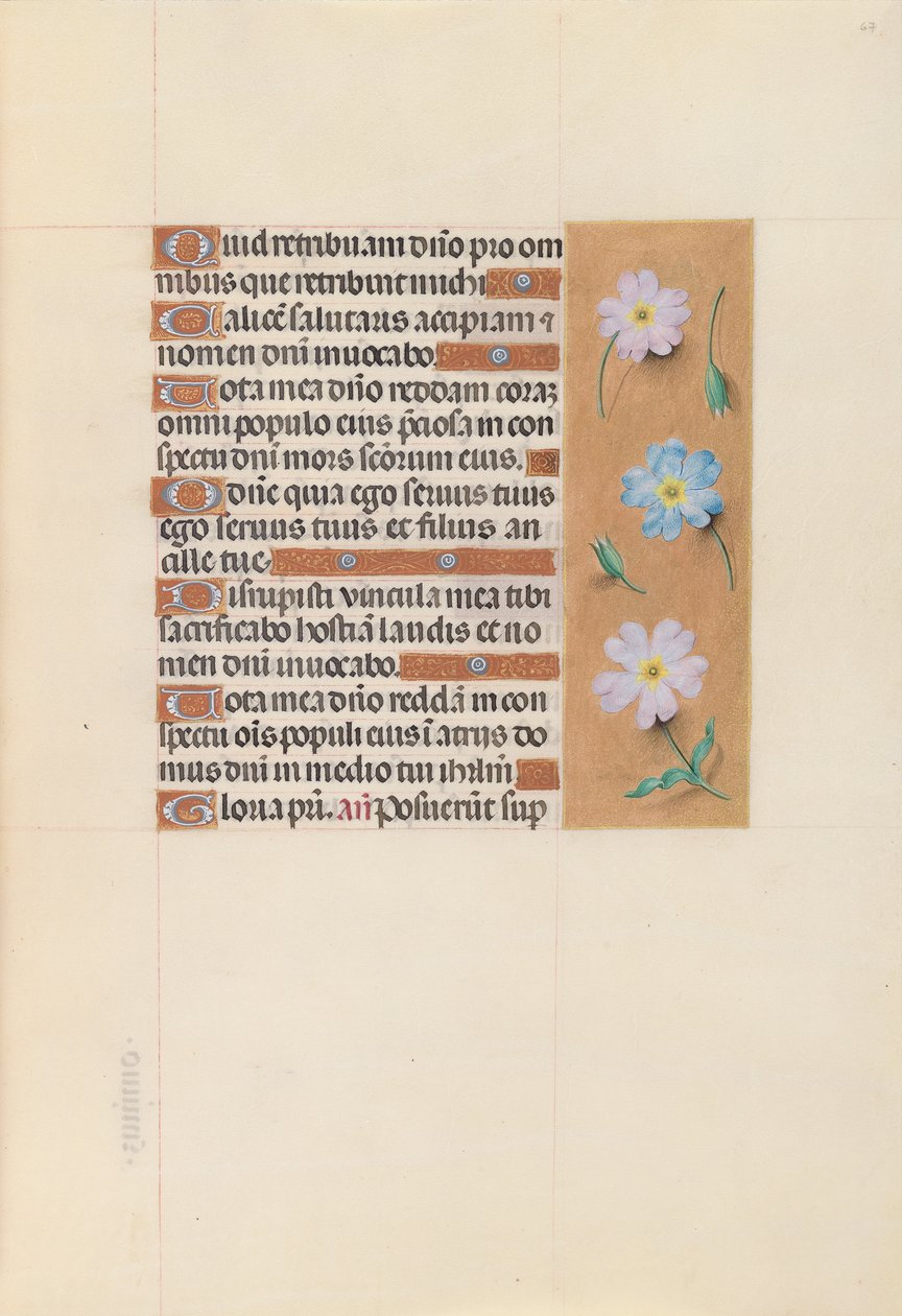 Hours of Queen Isabella the Catholic, Queen of Spain: Fol. 67r, ca. 1500. av Master of the First Prayerbook of Maximillian