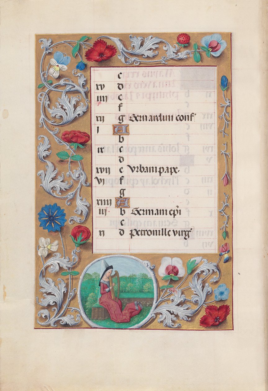 Hours of Queen Isabella the Catholic, Queen of Spain: Fol. 6v, mai, ca. 1500. av Master of the First Prayerbook of Maximillian