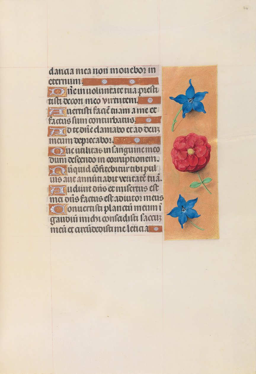 Hours of Queen Isabella the Catholic, Queen of Spain: Fol. 74r, ca. 1500. av Master of the First Prayerbook of Maximillian