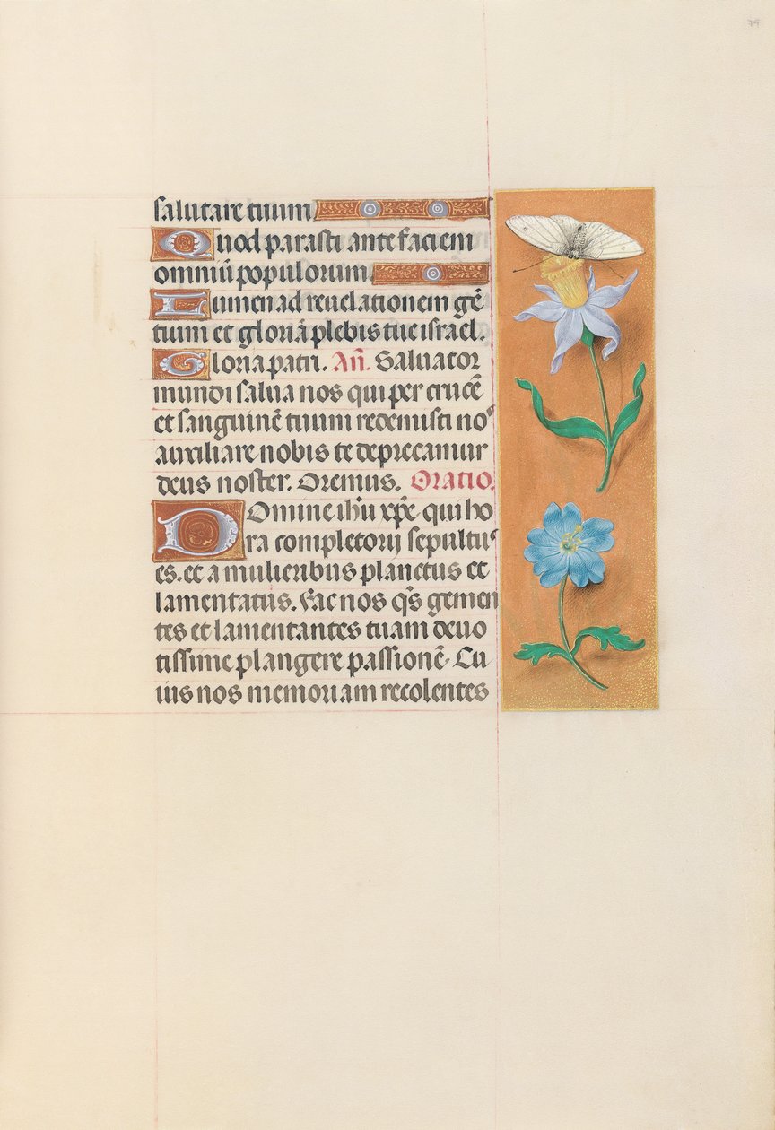 Hours of Queen Isabella the Catholic, Queen of Spain: Fol. 79r, ca. 1500. av Master of the First Prayerbook of Maximillian