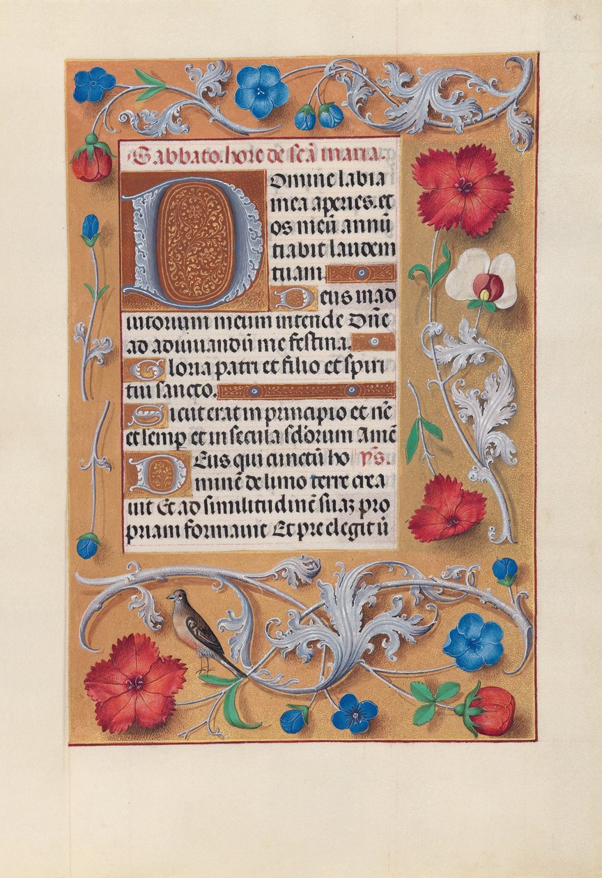 Hours of Queen Isabella the Catholic, Queen of Spain: Fol. 81r, ca. 1500. av Master of the First Prayerbook of Maximillian