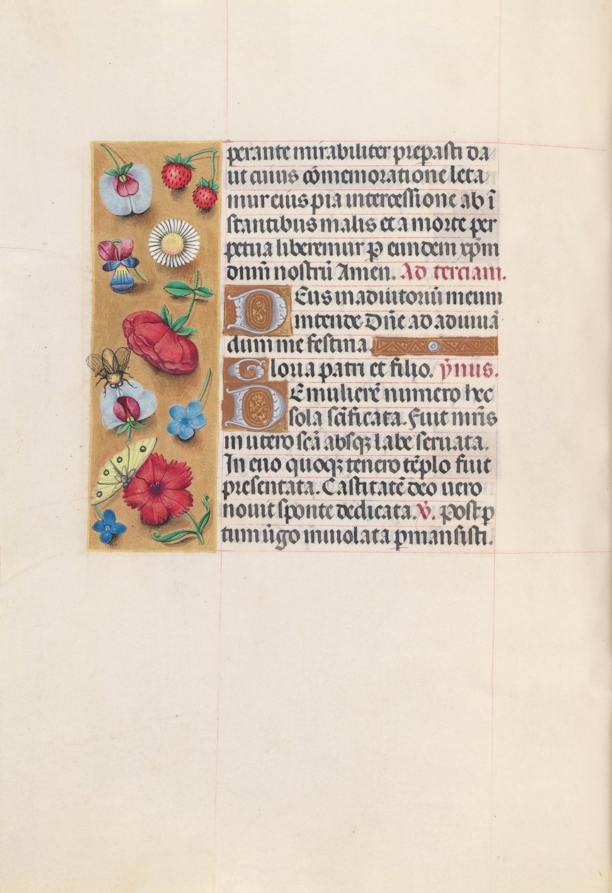Hours of Queen Isabella the Catholic, Queen of Spain: Fol. 82v, ca. 1500. av Master of the First Prayerbook of Maximillian
