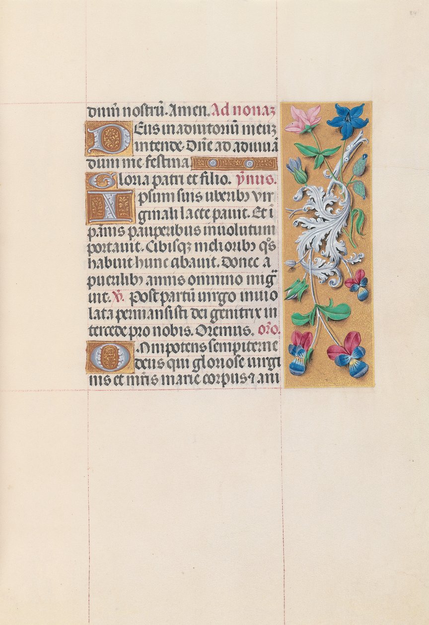 Hours of Queen Isabella the Catholic, Queen of Spain: Fol. 84r, ca. 1500. av Master of the First Prayerbook of Maximillian