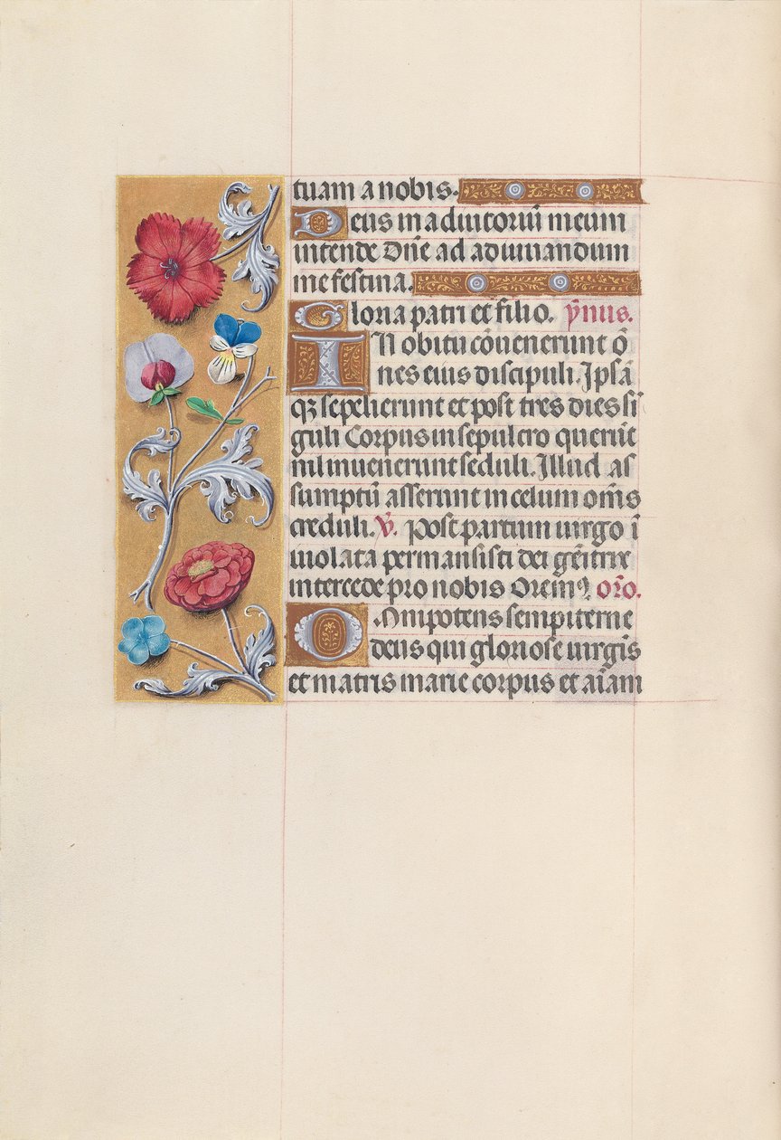 Hours of Queen Isabella the Catholic, Queen of Spain: Fol. 85v, ca. 1500. av Master of the First Prayerbook of Maximillian