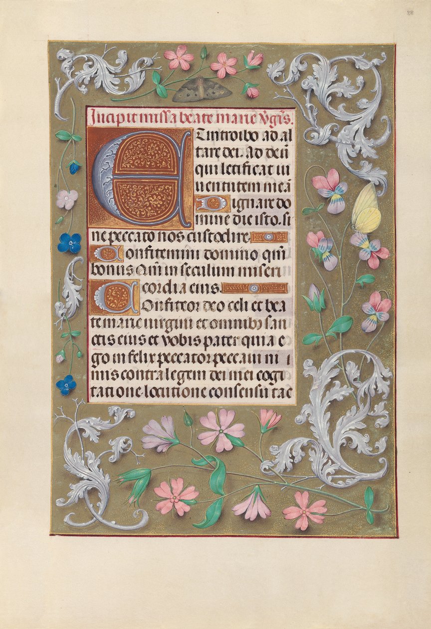 Hours of Queen Isabella the Catholic, Queen of Spain: Fol. 88r, ca. 1500. av Master of the First Prayerbook of Maximillian