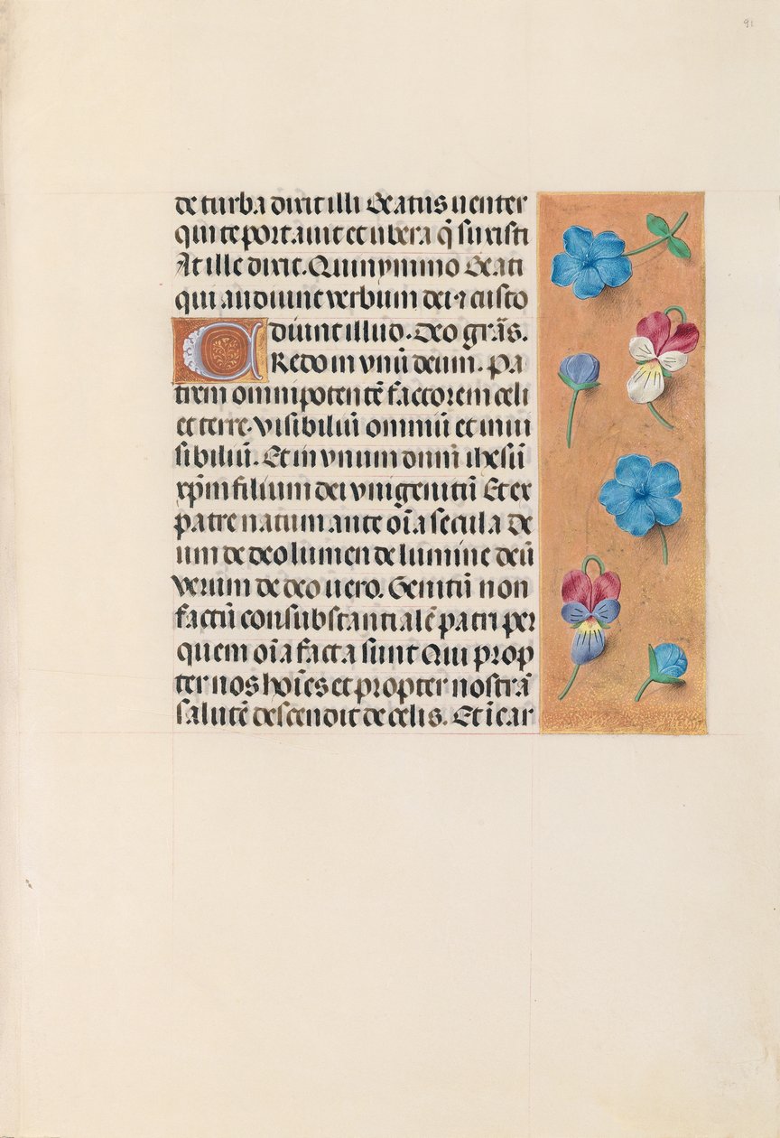 Hours of Queen Isabella the Catholic, Queen of Spain: Fol. 91r, ca. 1500. av Master of the First Prayerbook of Maximillian