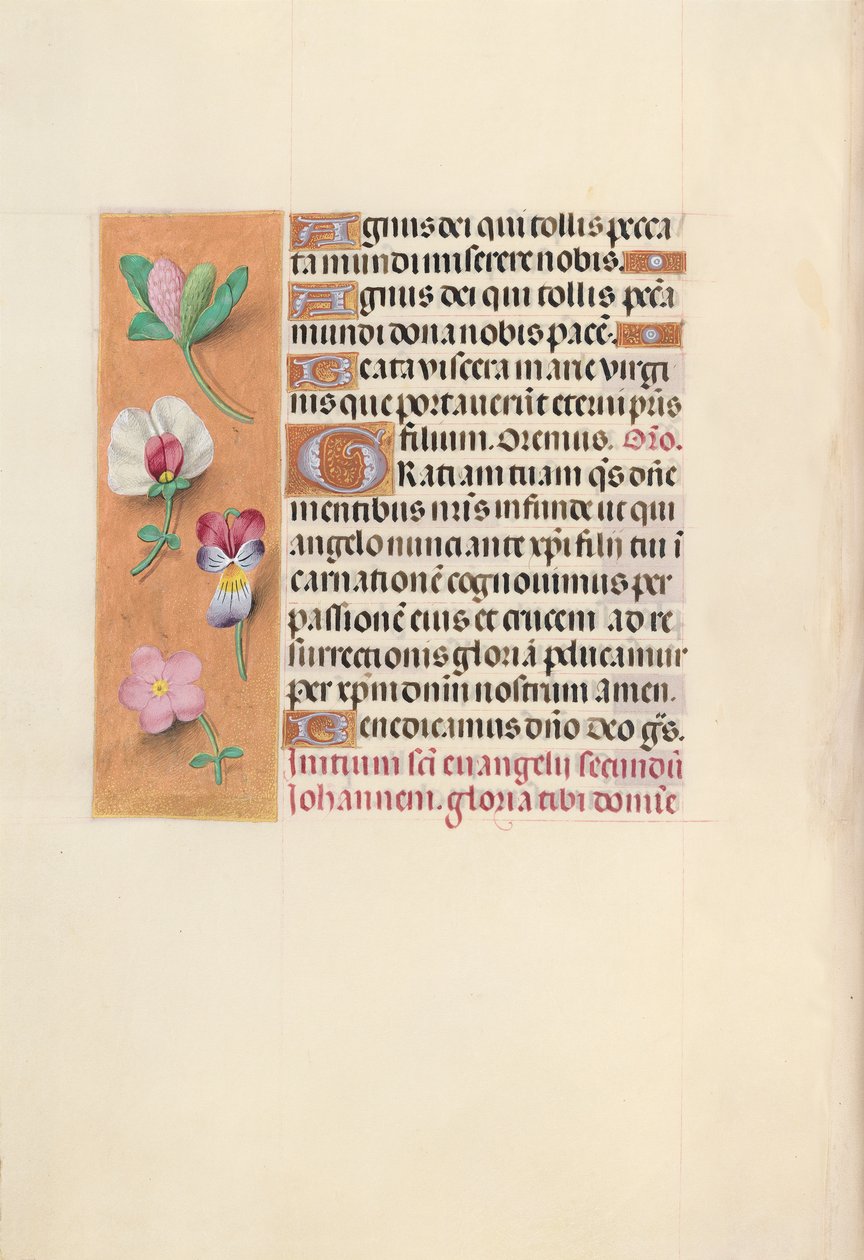 Hours of Queen Isabella the Catholic, Queen of Spain: Fol. 92v, ca. 1500. av Master of the First Prayerbook of Maximillian