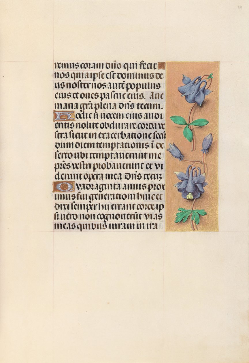 Hours of Queen Isabella the Catholic, Queen of Spain: Fol. 99r, c. 1500. av Master of the First Prayerbook of Maximillian