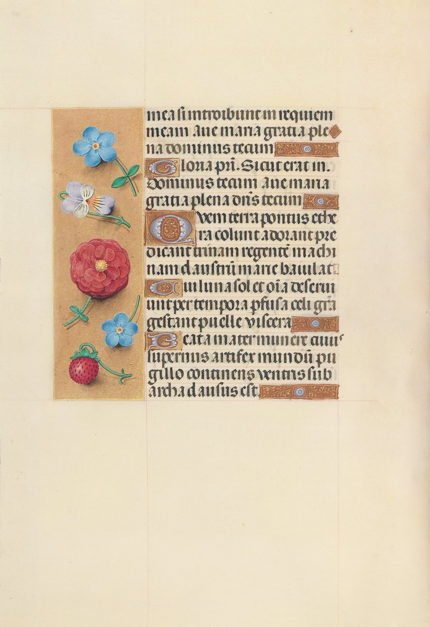 Hours of Queen Isabella the Catholic, Queen of Spain: Fol. 99v, ca. 1500. av Master of the First Prayerbook of Maximillian