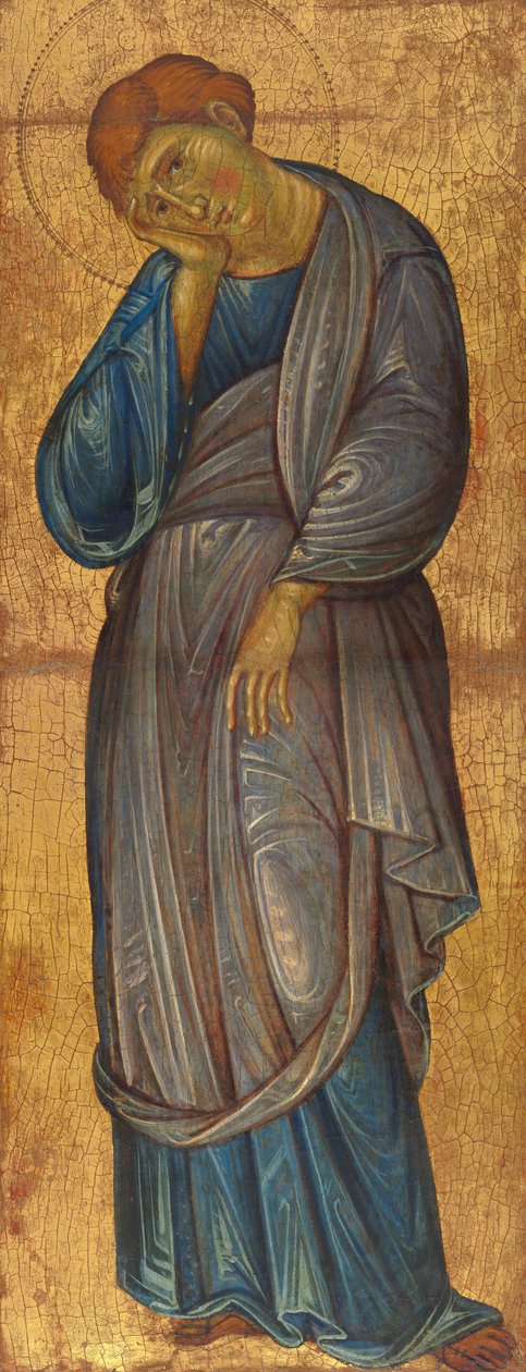 Den sørgende Saint John the Evangelist, ca. 12701275. av Master of the Franciscan Crucifixes