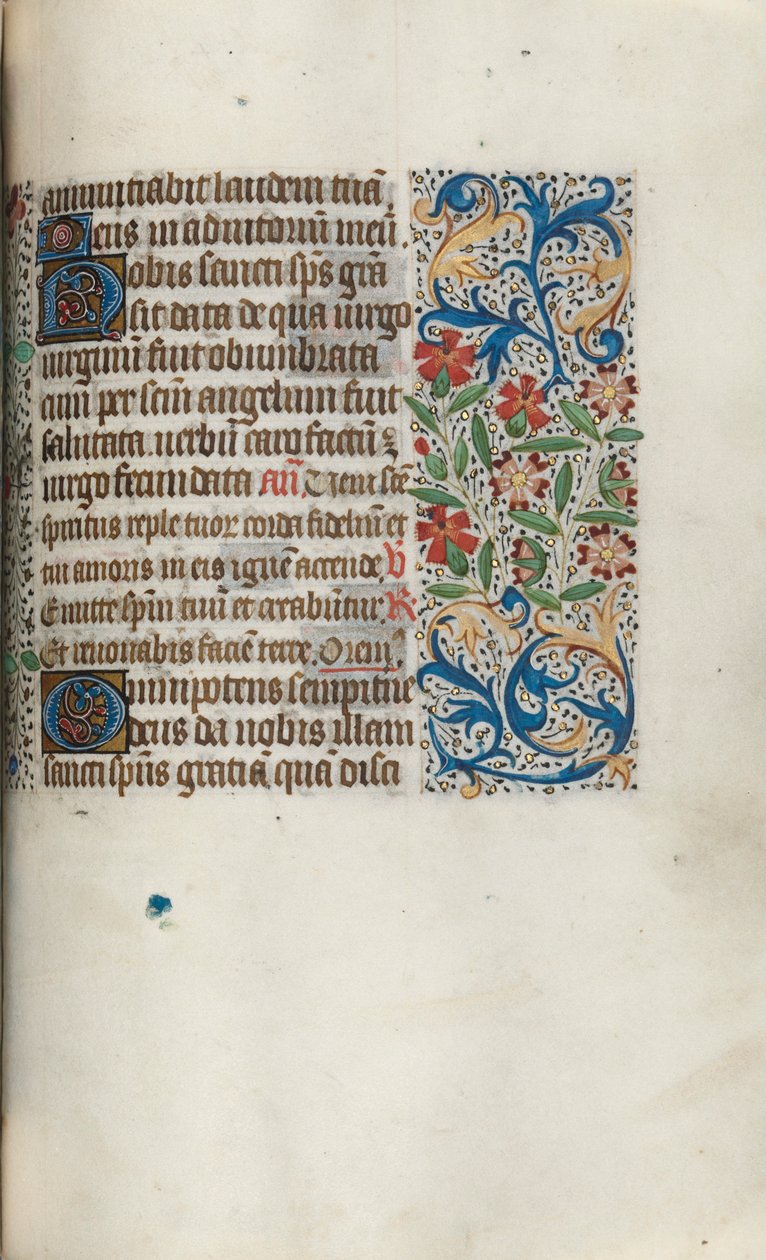 Timebok Bruk av Rouen: fol. 100r, ca. 1470. av Master of the Geneva Latini