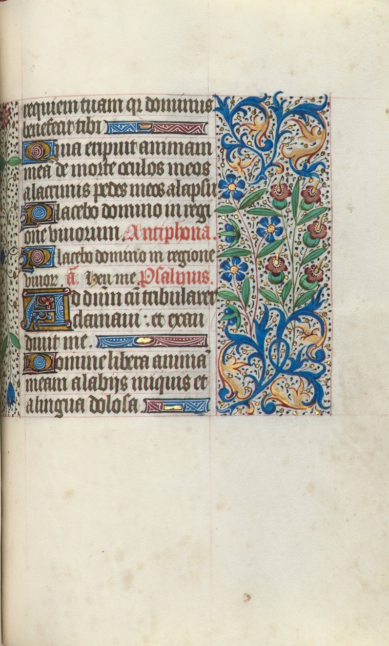 Timebok Bruk av Rouen: fol. 104r, ca. 1470. av Master of the Geneva Latini