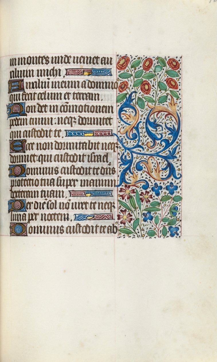 Timebok Bruk av Rouen: fol. 105r, ca. 1470. av Master of the Geneva Latini