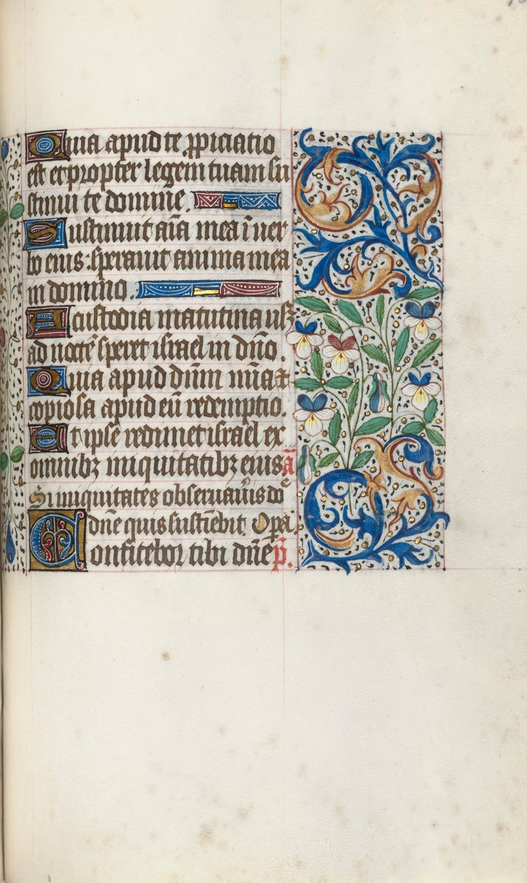 Timebok Bruk av Rouen: fol. 106r, ca. 1470. av Master of the Geneva Latini