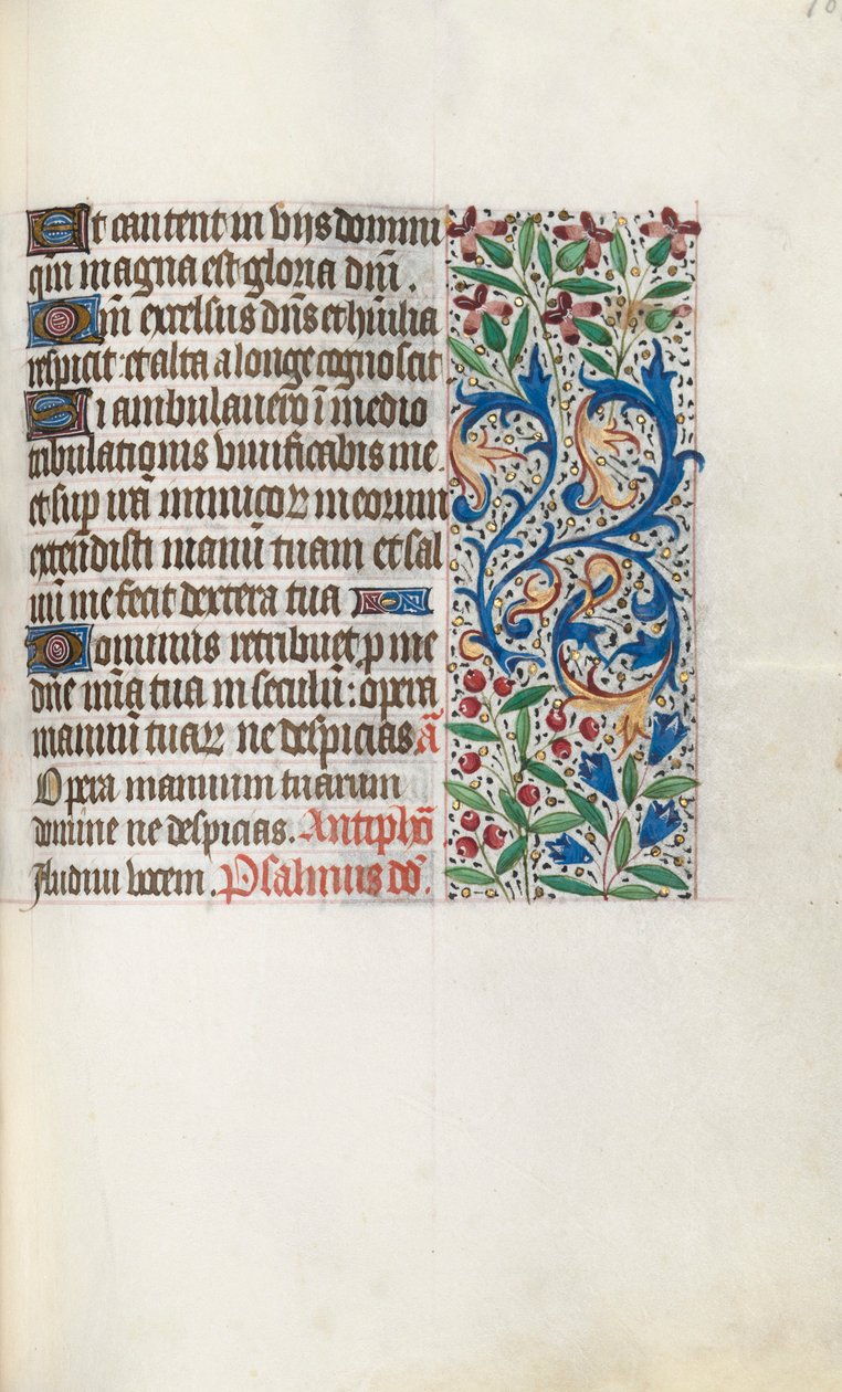 Timebok Bruk av Rouen: fol. 107r, ca. 1470. av Master of the Geneva Latini