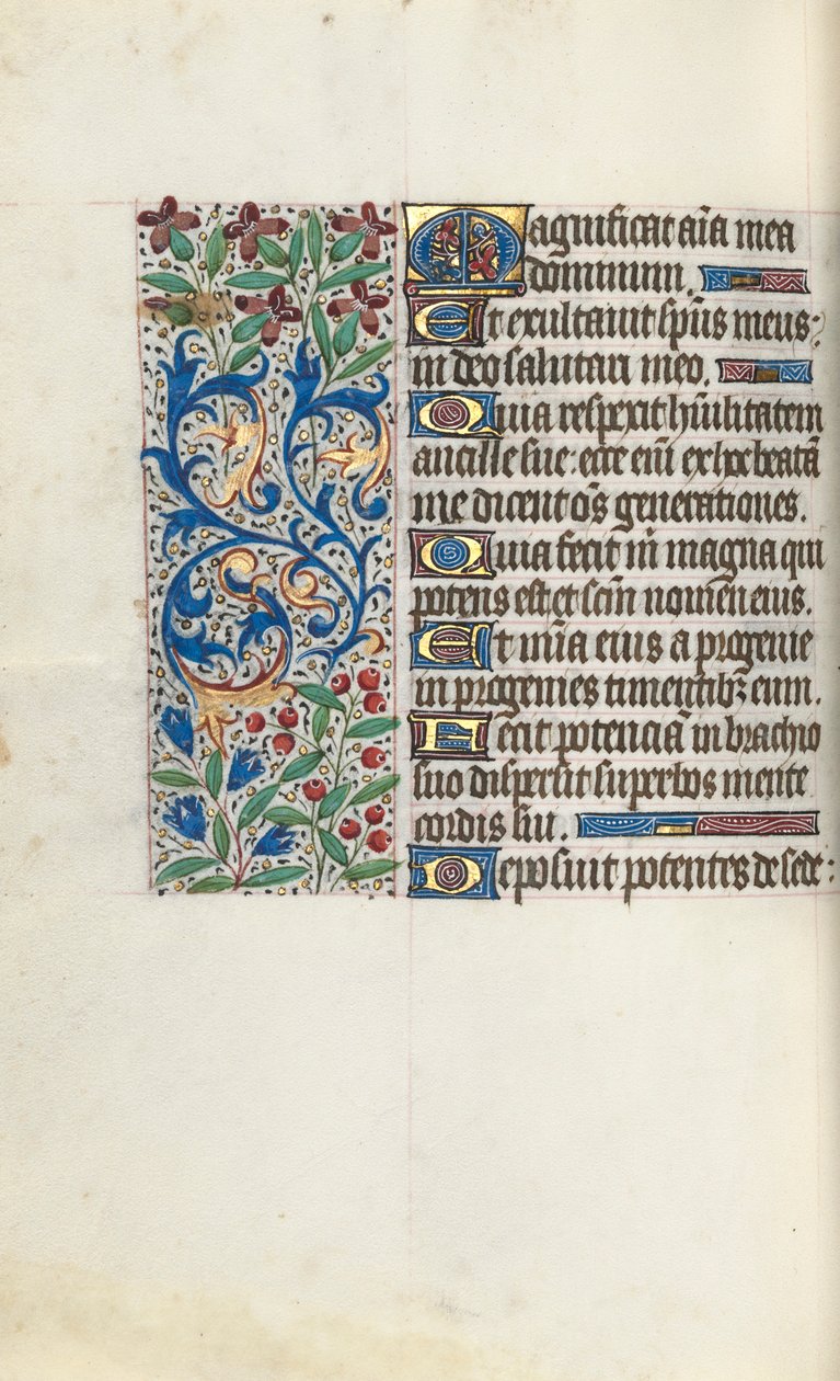 Timebok Bruk av Rouen: fol. 107v, ca. 1470. av Master of the Geneva Latini