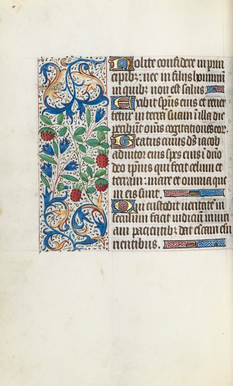 Timebok Bruk av Rouen: fol. 108v, ca. 1470. av Master of the Geneva Latini