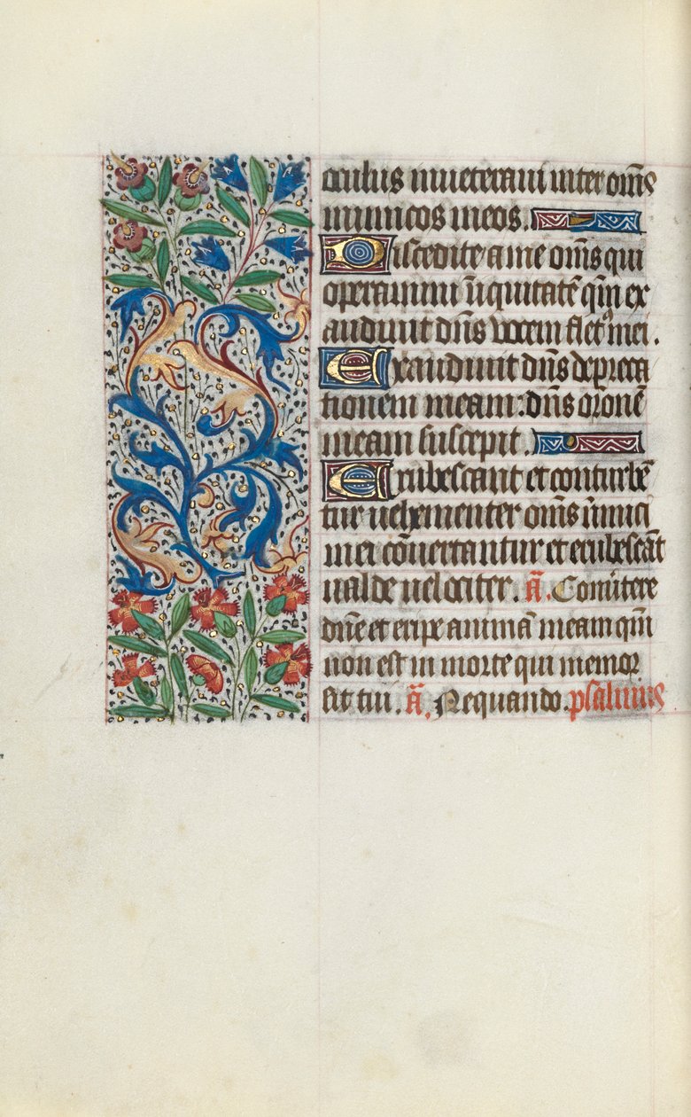 Timebok Bruk av Rouen: fol. 112v, ca. 1470. av Master of the Geneva Latini