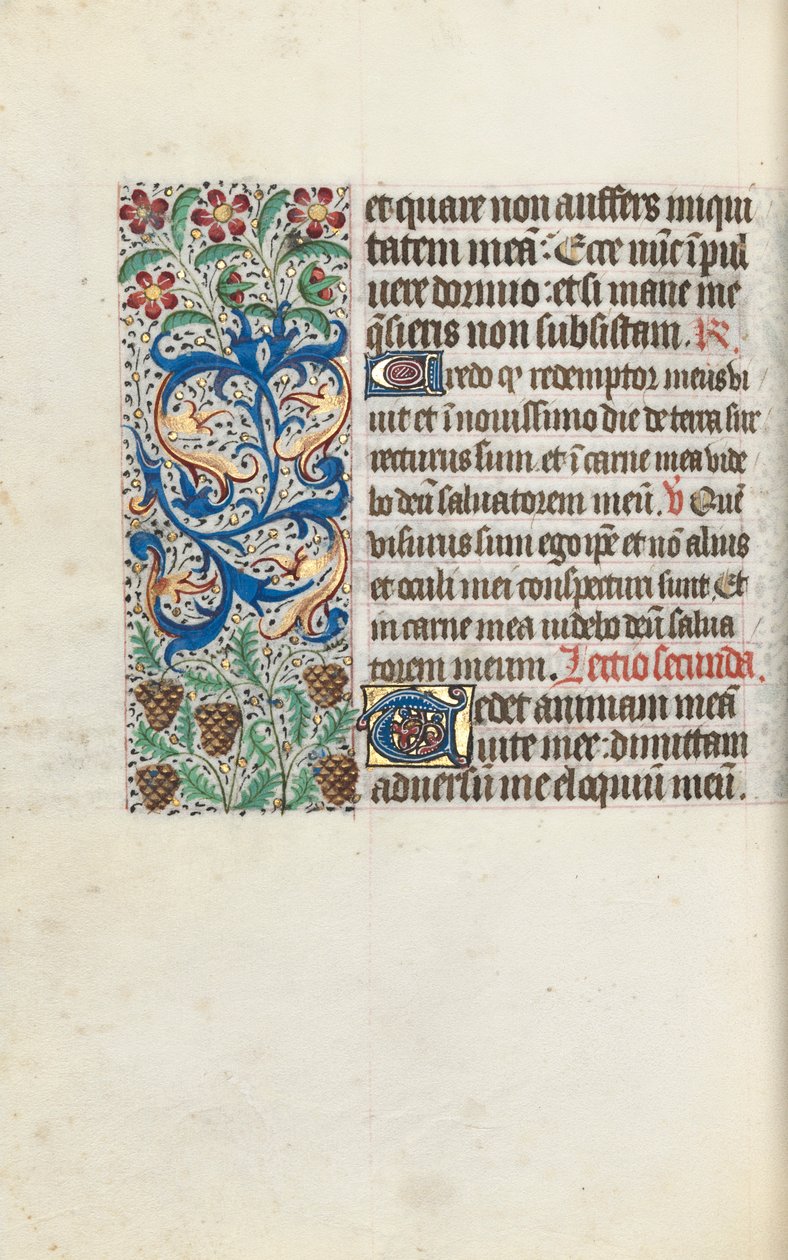 Timebok Bruk av Rouen: fol. 115v, ca. 1470. av Master of the Geneva Latini