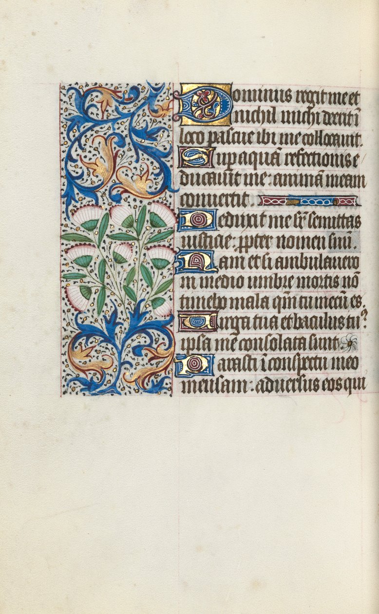 Timebok Bruk av Rouen: fol. 117v, ca. 1470. av Master of the Geneva Latini