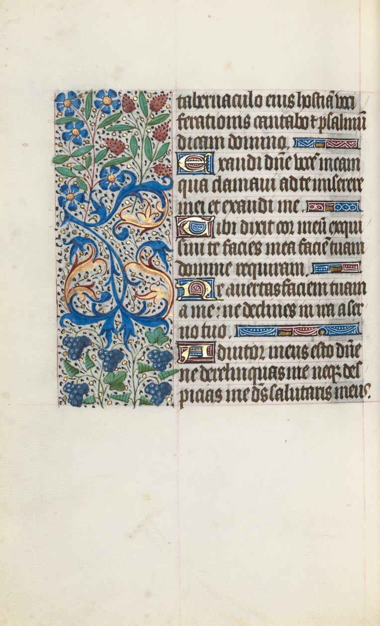 Timebok Bruk av Rouen: fol. 121v, ca. 1470. av Master of the Geneva Latini