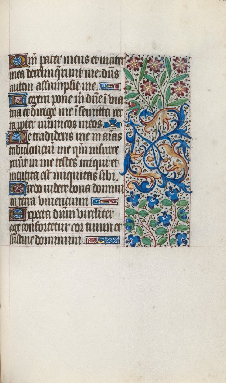 Timebok Bruk av Rouen: fol. 122r, ca. 1470. av Master of the Geneva Latini