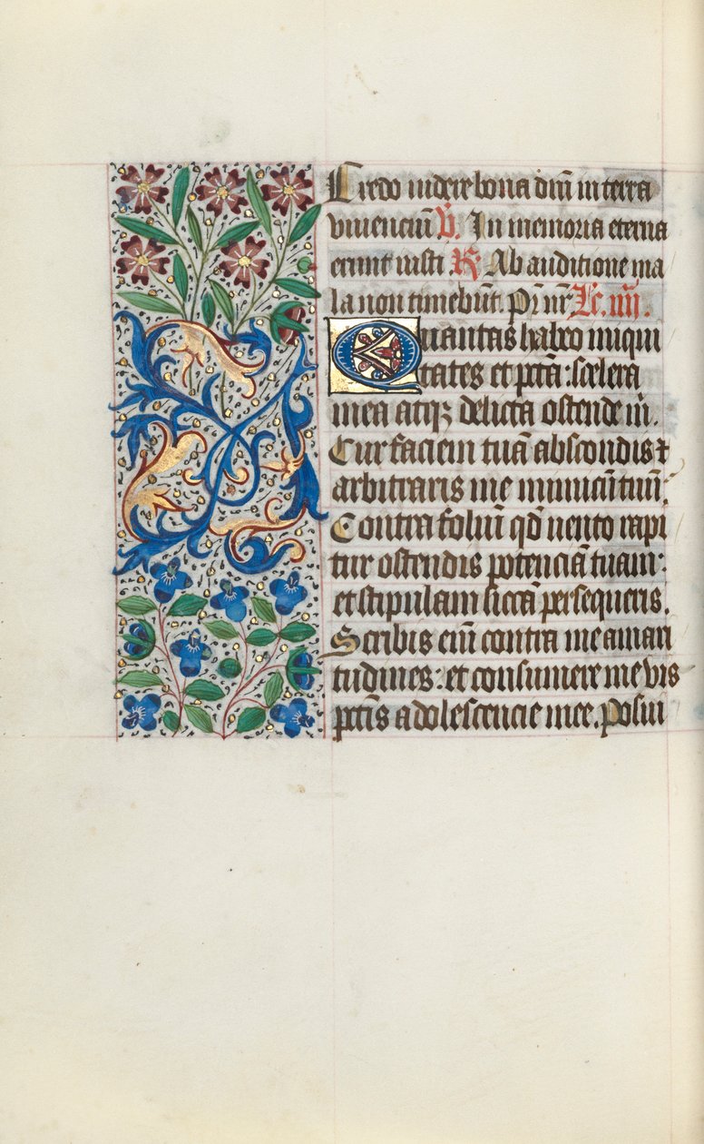 Timebok Bruk av Rouen: fol. 122v, ca. 1470. av Master of the Geneva Latini