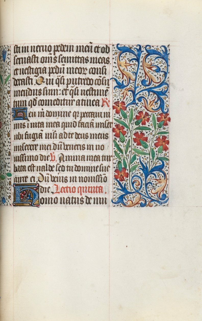 Timebok Bruk av Rouen: fol. 123r, ca. 1470. av Master of the Geneva Latini