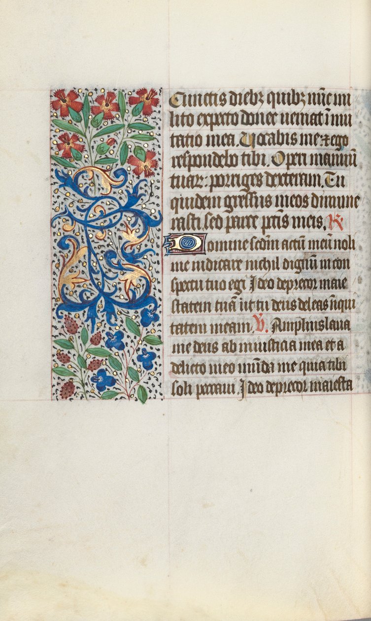Timebok Bruk av Rouen: fol. 124v, ca. 1470. av Master of the Geneva Latini