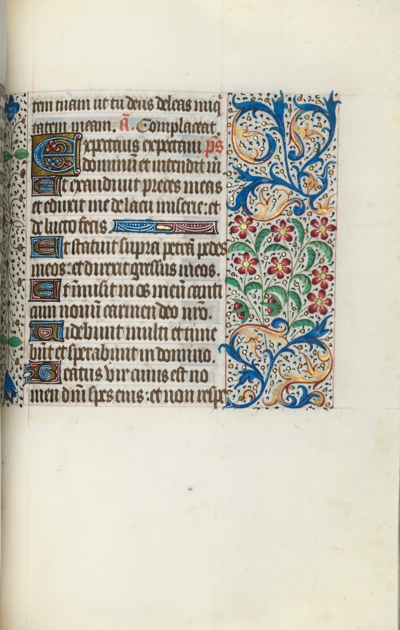 Timebok Bruk av Rouen: fol. 125r, ca. 1470. av Master of the Geneva Latini