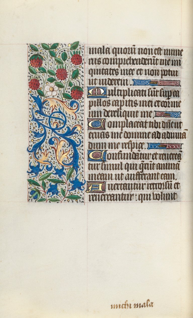 Timebok Bruk av Rouen: fol. 126v, ca. 1470. av Master of the Geneva Latini