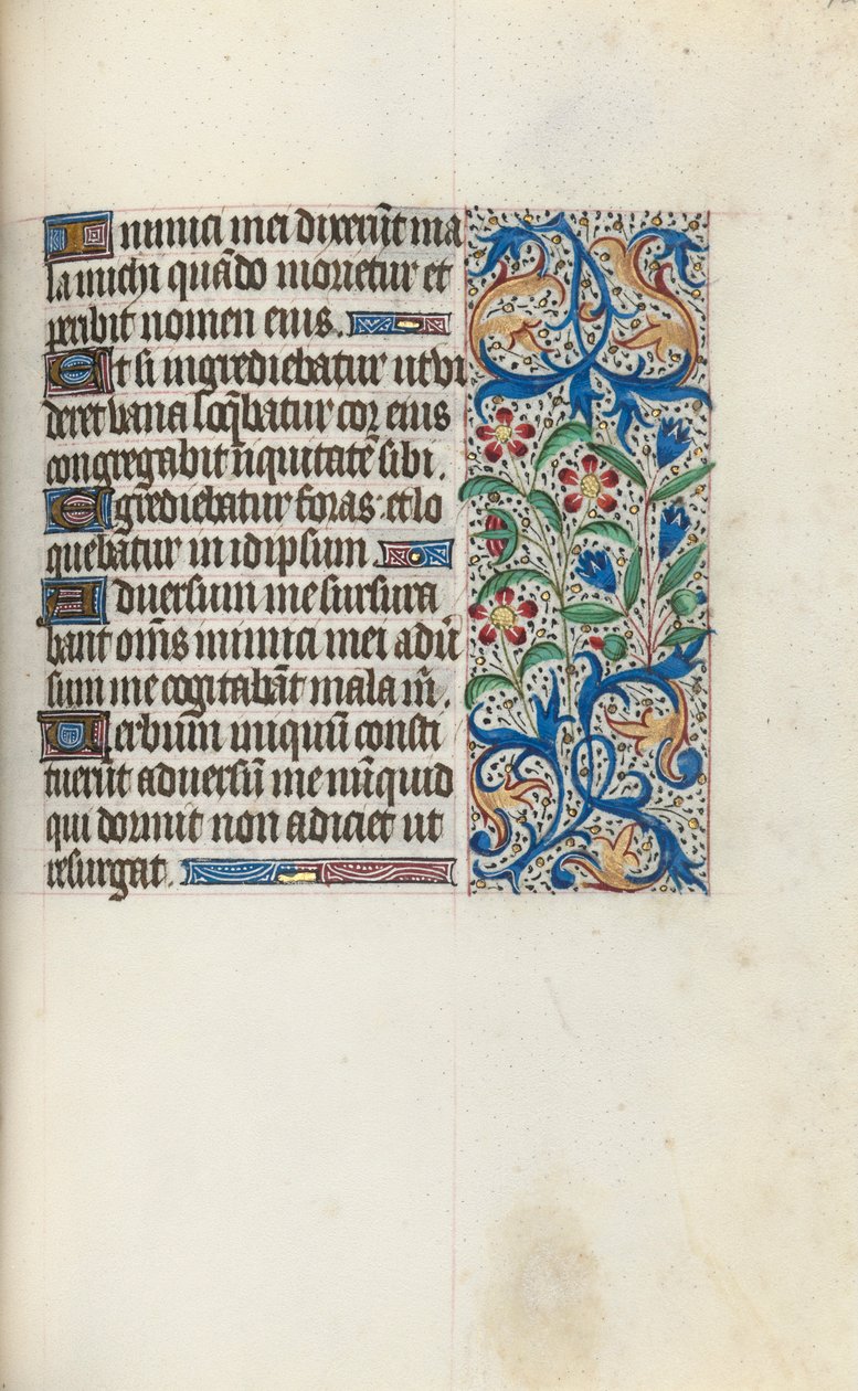 Timebok Bruk av Rouen: fol. 128r, ca. 1470. av Master of the Geneva Latini