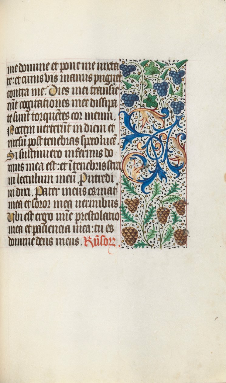 Timebok Bruk av Rouen: fol. 131r, ca. 1470. av Master of the Geneva Latini