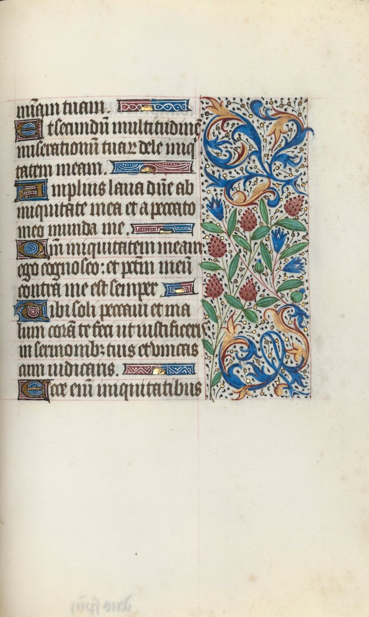 Timebok Bruk av Rouen: fol. 134r, ca. 1470. av Master of the Geneva Latini
