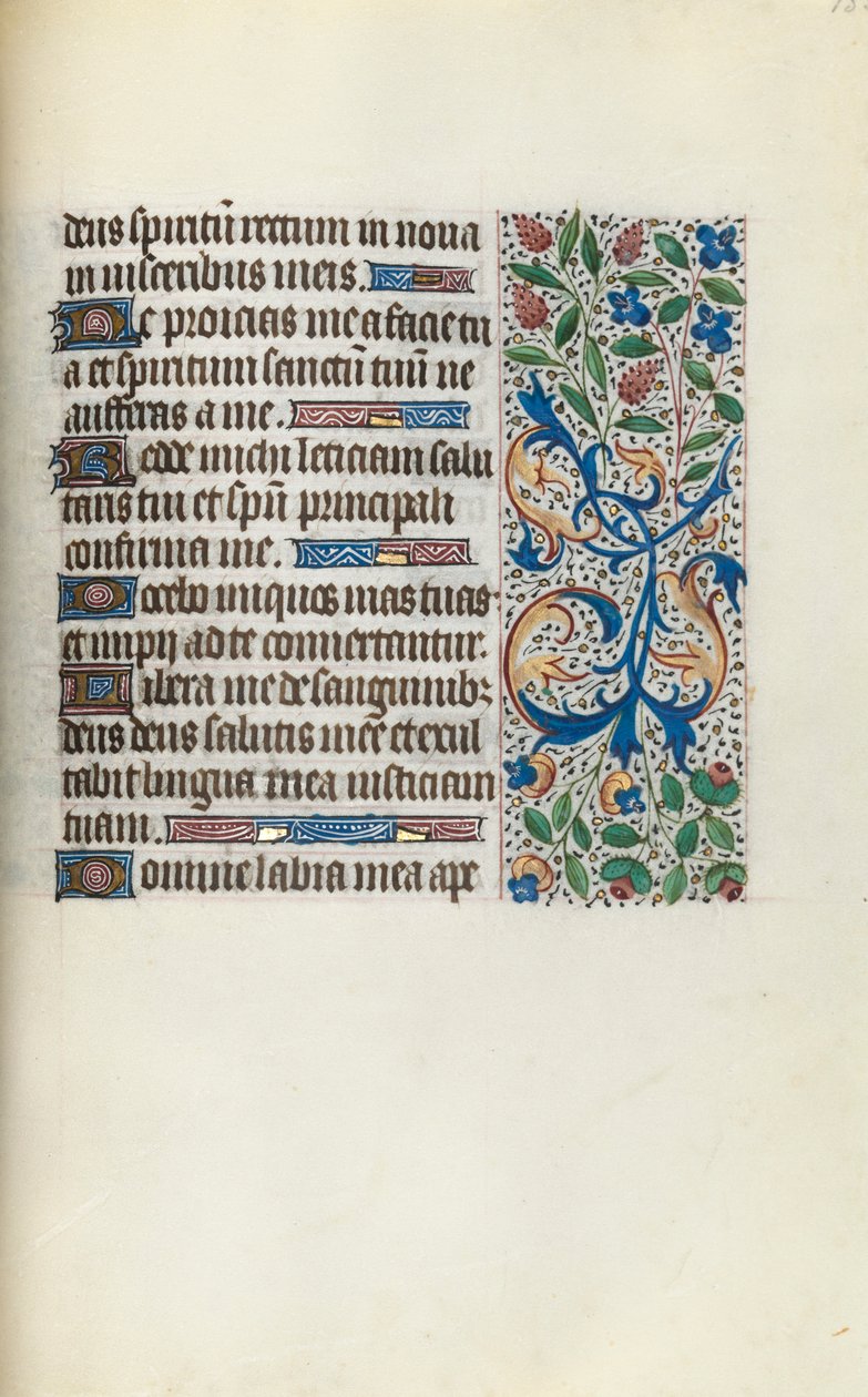 Timebok Bruk av Rouen: fol. 135r, ca. 1470. av Master of the Geneva Latini